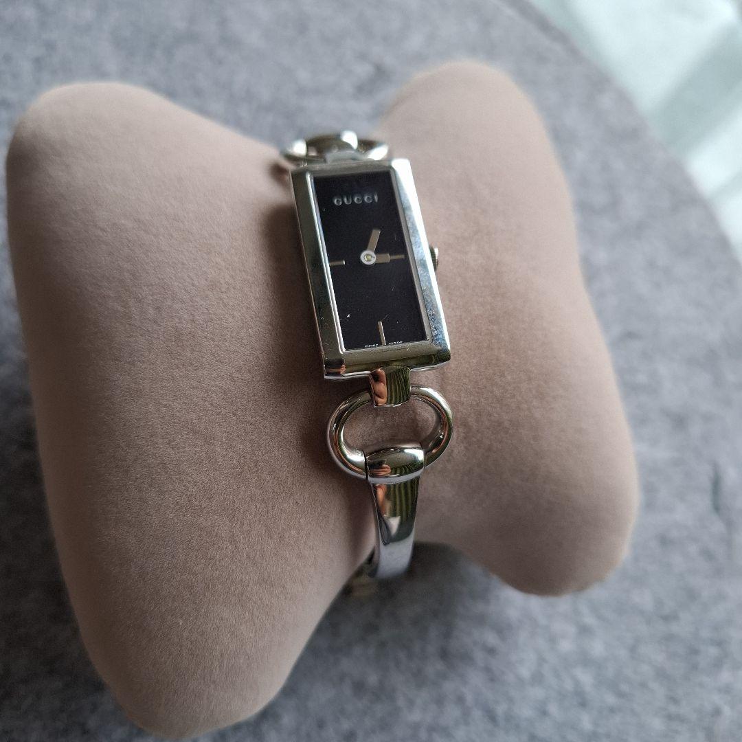 GUCCI119 クォーツ腕時計 ブラック稼働品