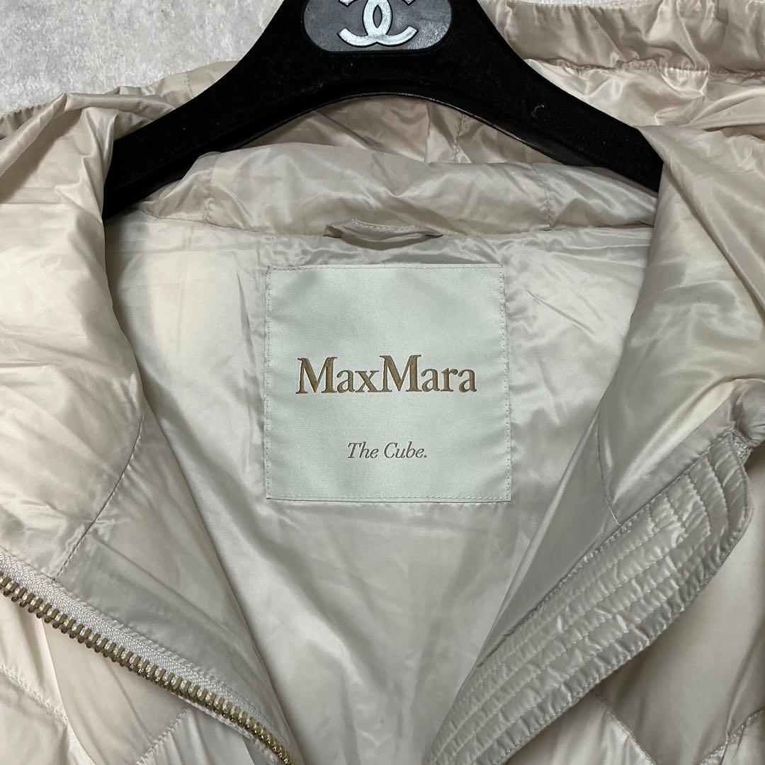 美品　MAX MARA THE CUBE テクニカルキルティング ロング ジレ