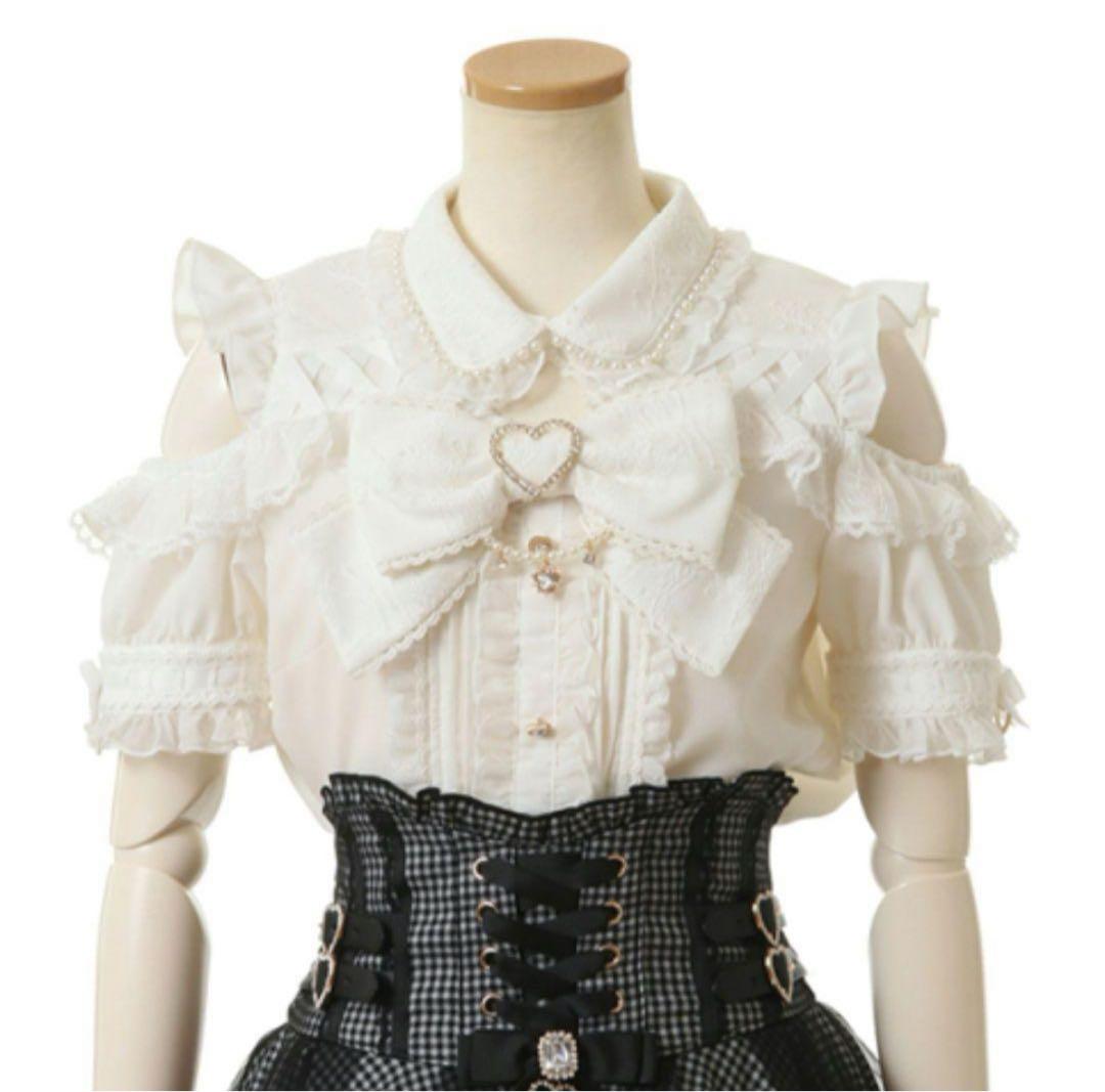 新品 Liz Lisa リズリサ BIGリボンオープンショルダーブラウス