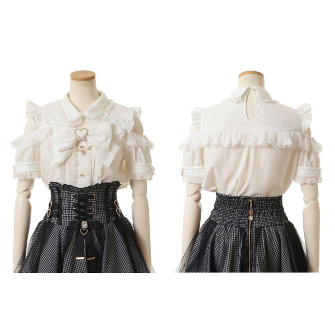 新品 Liz Lisa リズリサ BIGリボンオープンショルダーブラウス