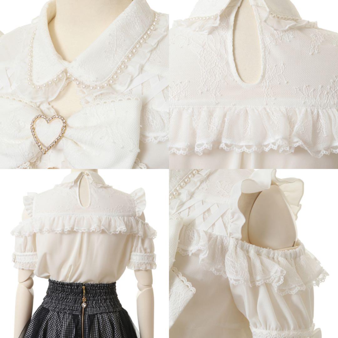 新品 Liz Lisa リズリサ BIGリボンオープンショルダーブラウス