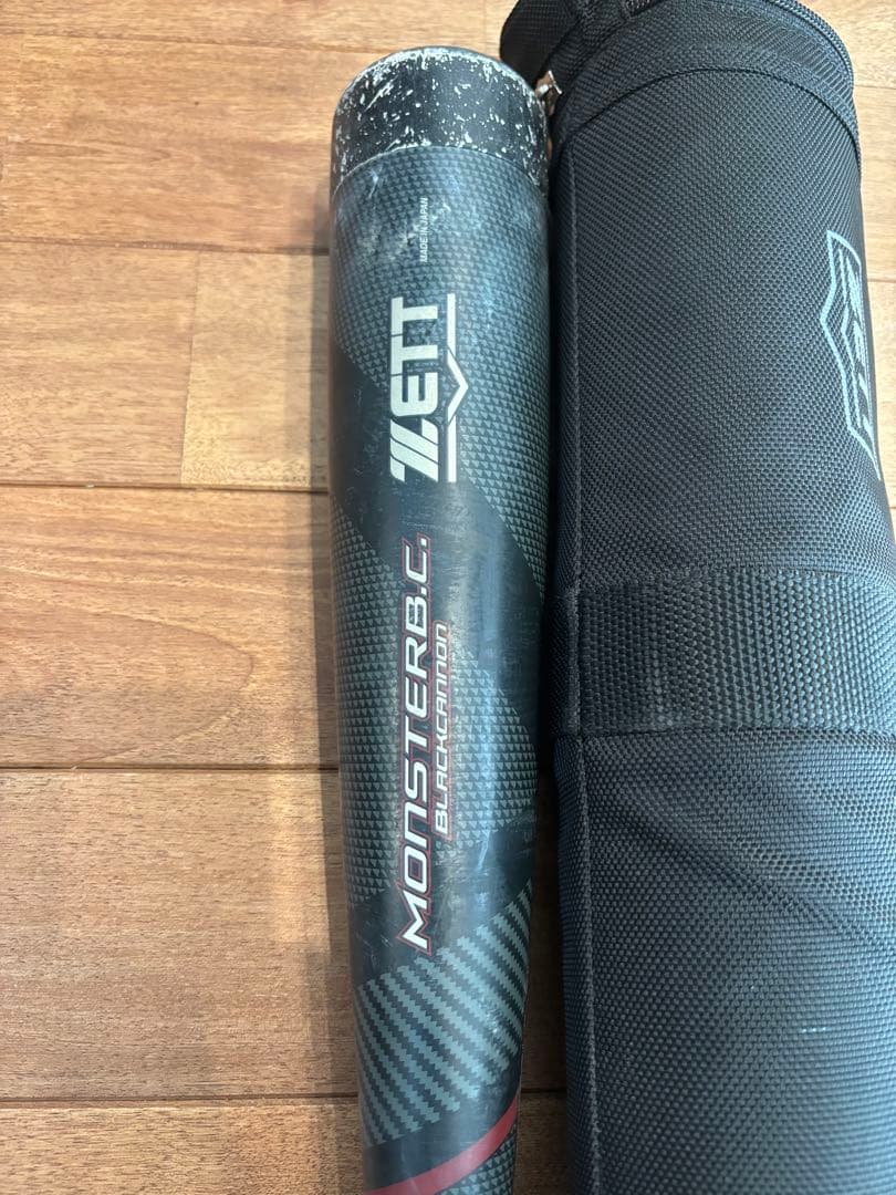 ZETT 少年軟式バット モンスターブラックキャノン80cm 約580g