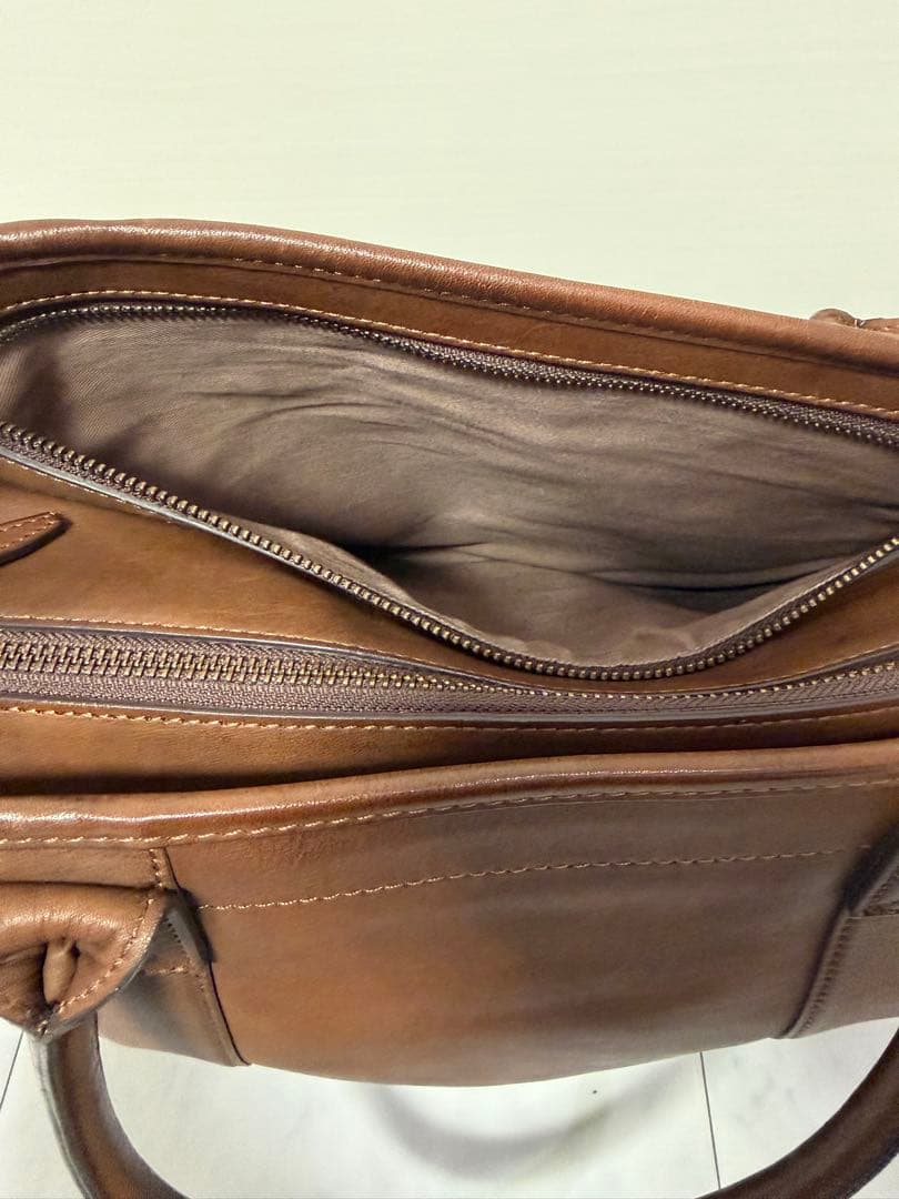 土屋鞄 ビークル ラージストックトート ブラウン 本革
