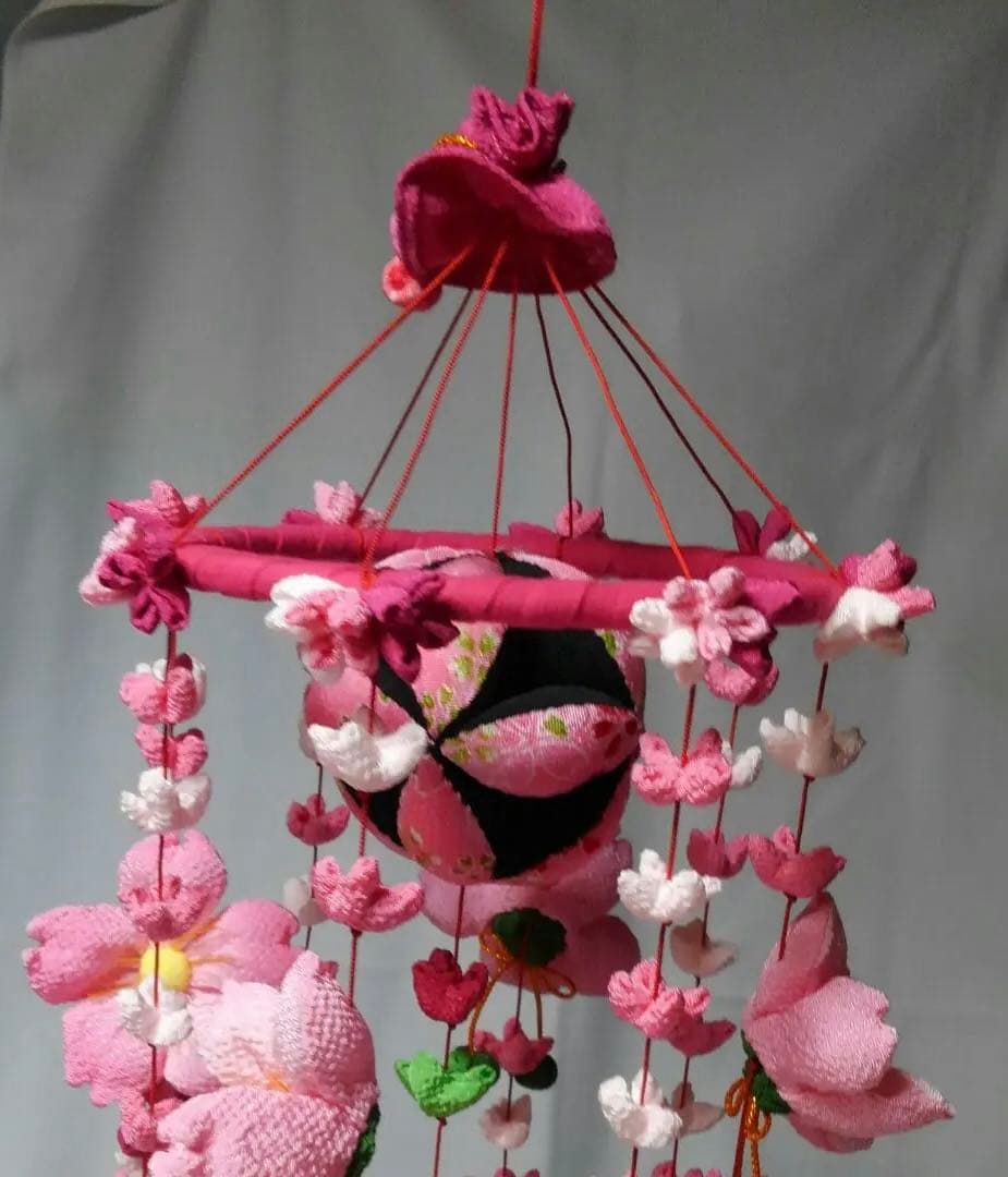 ちりめん吊るし桜吊るし飾り☆ハンドメイド