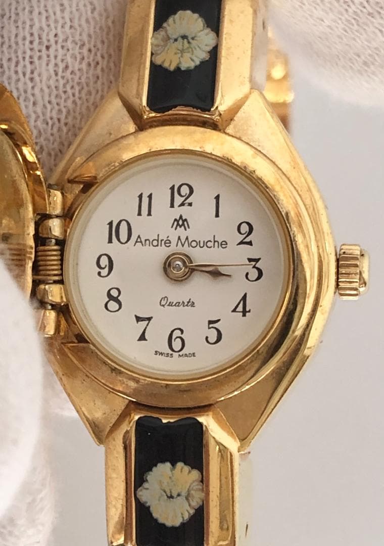 Andre Mouche アンドレムッシュ バングルウォッチ 腕時計 稼働品