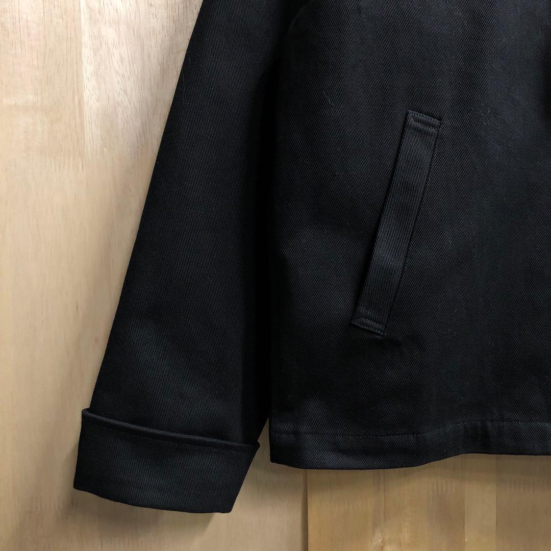 ギャバジャン ブルゾン ドリズラージャケット スイングトップ L 黒 無地