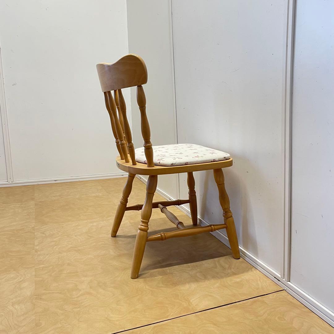 ミキモク ダイニングチェア② ウィンザーチェア 椅子 チェア 北欧スタイル 花柄