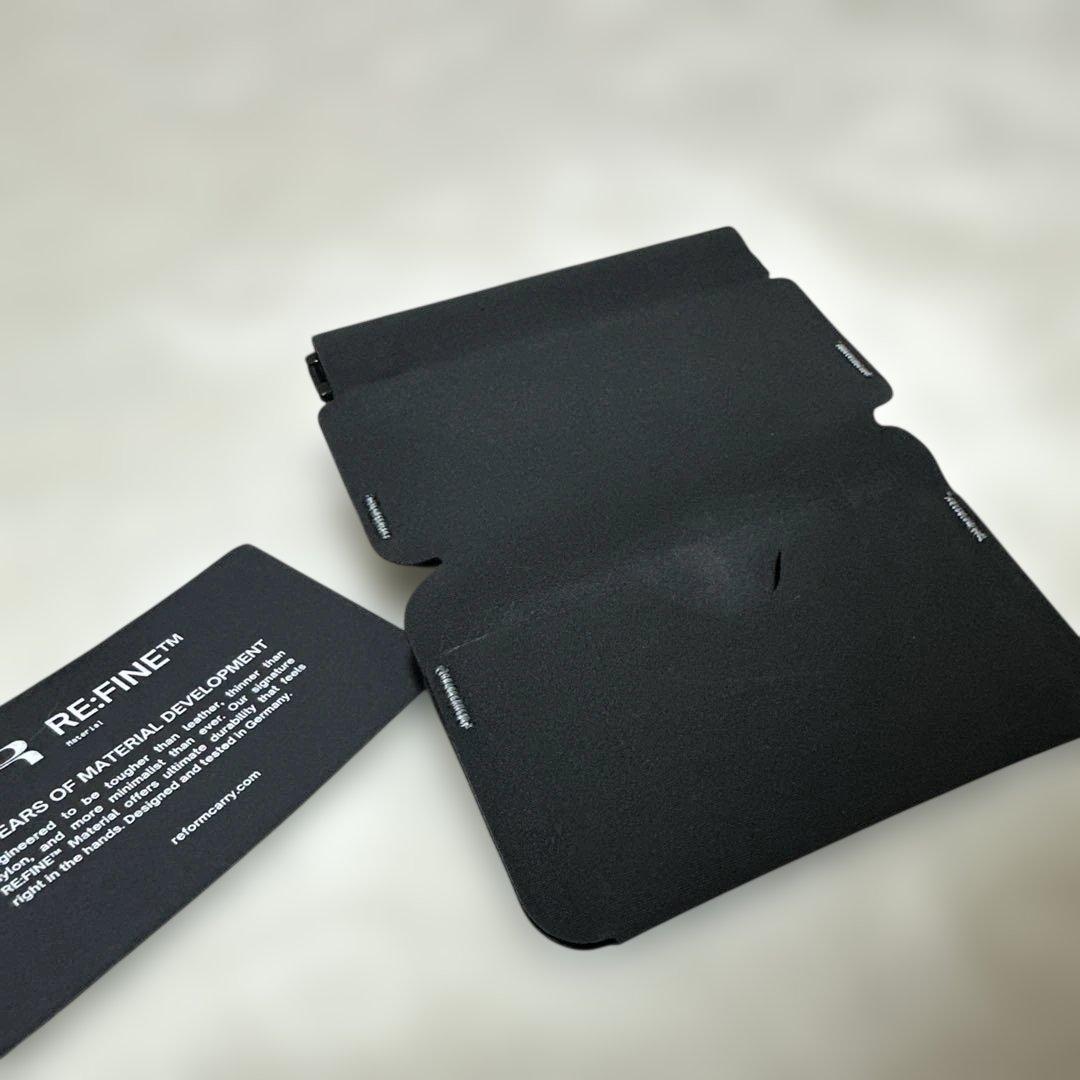 Re:form 財布 ブラック