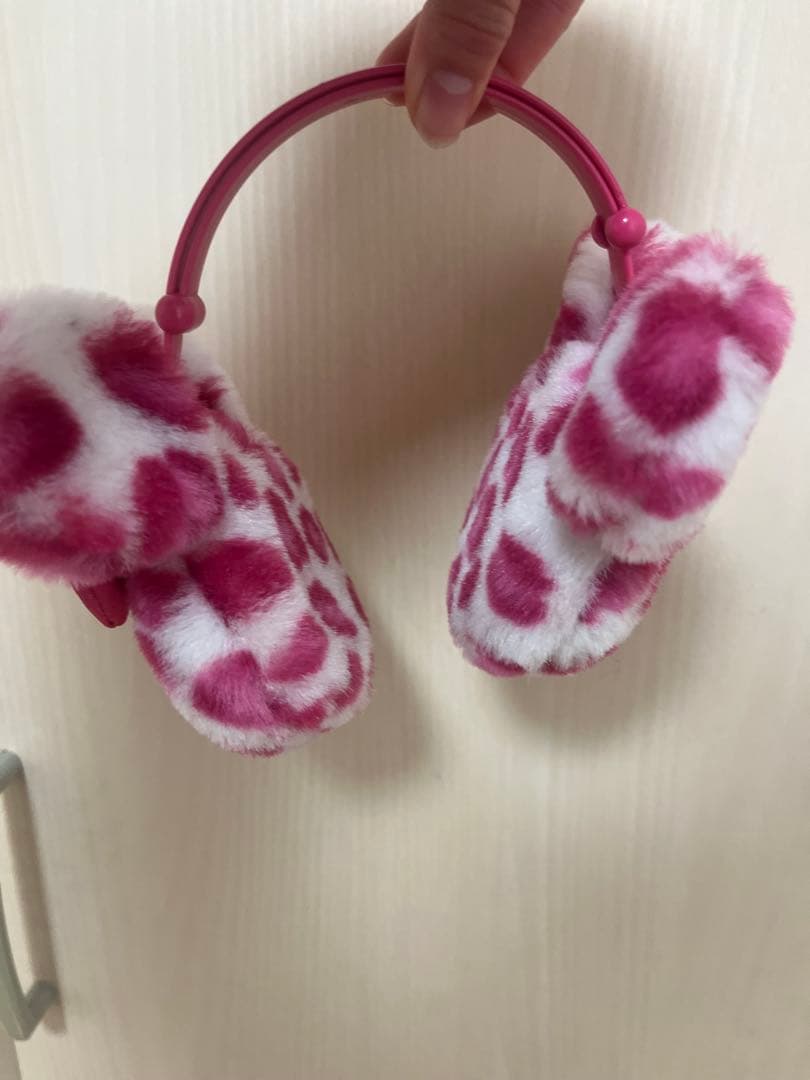 ピンク豹柄　イヤーマフ