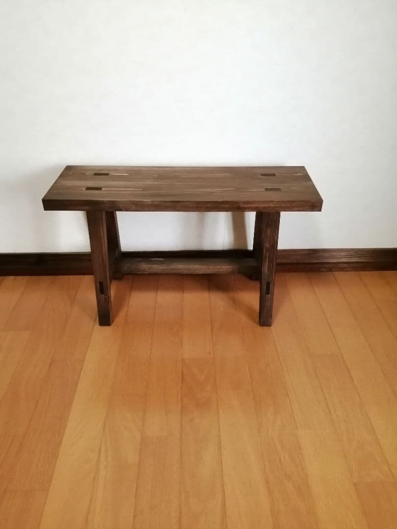 木製フラワースタンド　花台　幅60cm×高さ35cm　スツール　ベンチ　水槽台