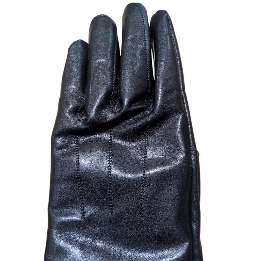 【美品】ヨウジヤマモトプールオム 23AW ジップアップ レザー グローブ 手袋