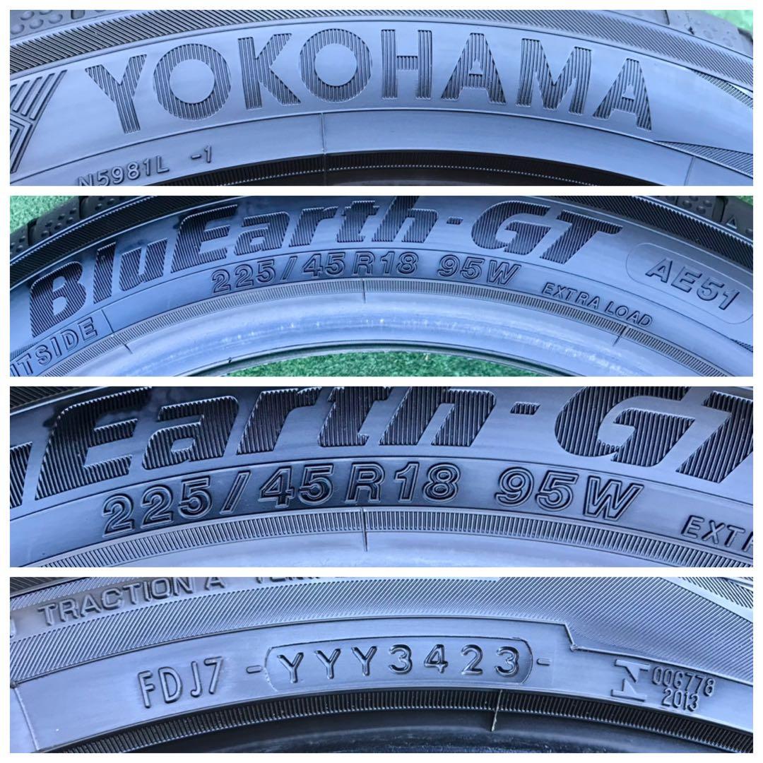 225/45 R18 YOKOHAMA BluEarth-GT AE51、4本