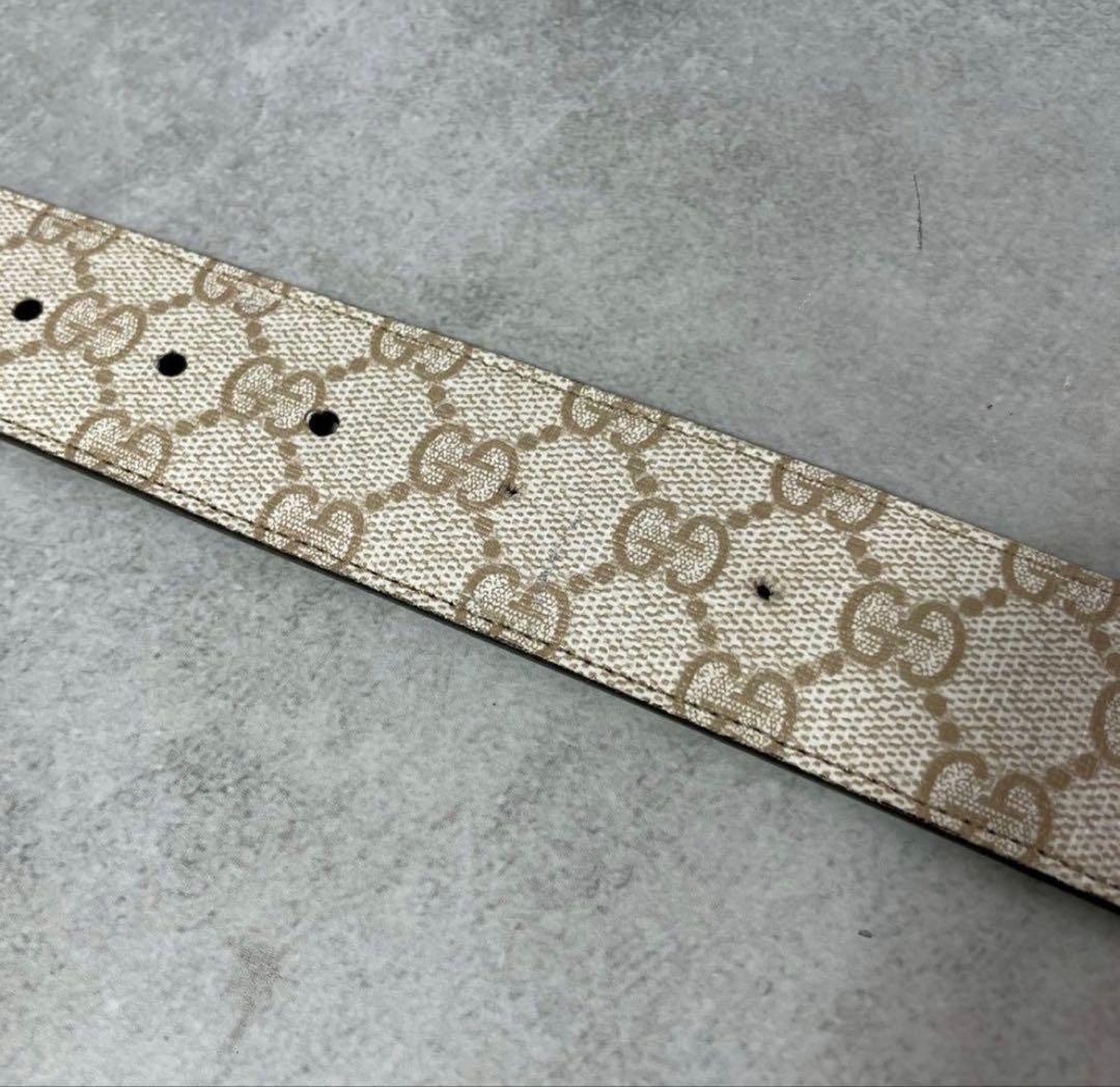 GUCCI ベルト GGスプリーム インターロッキング デカロゴ