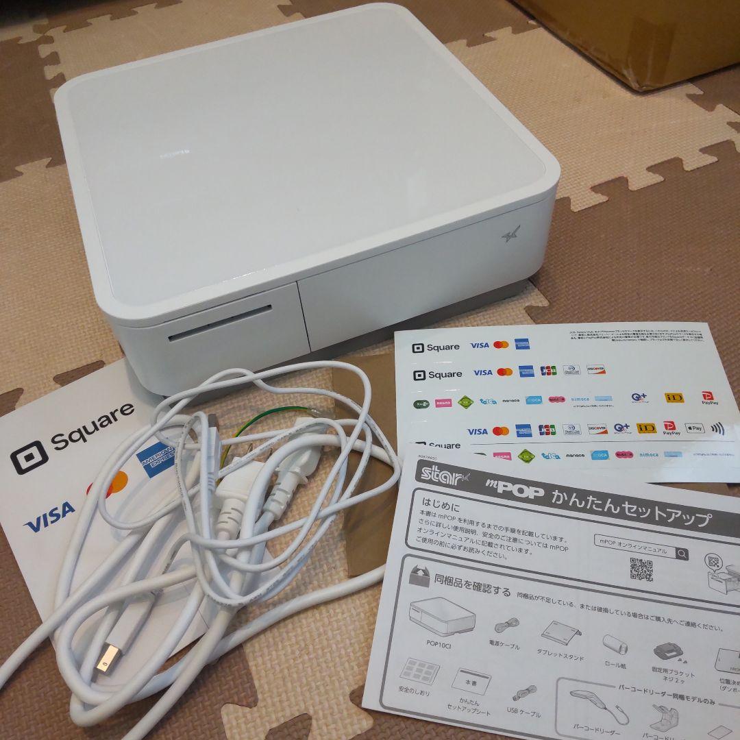 Squareスタンド+mPOP(キャッシュドロワー一体型プリンター)キット