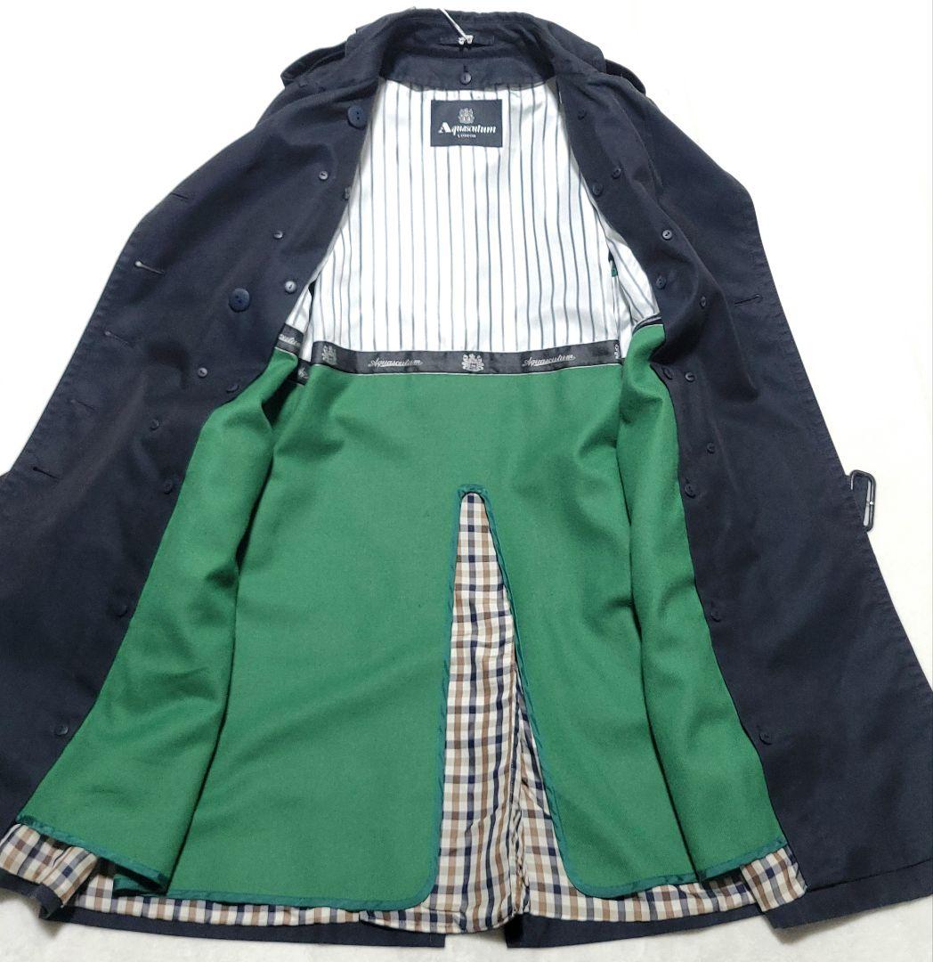 【現行品 3WAY】アクアスキュータム　トレンチコート ライナー クラブチェック