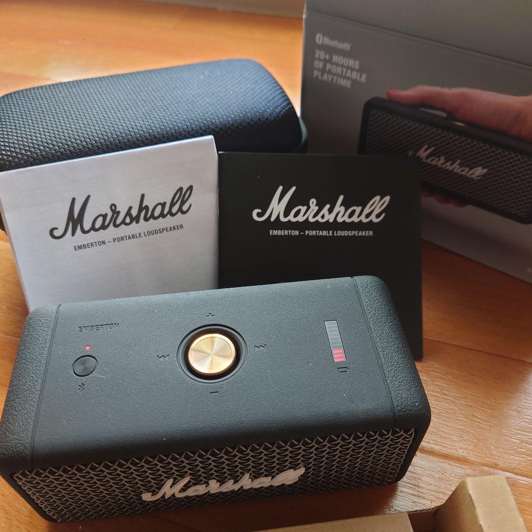 【正規品】Marshall Emberton スピーカー ケース付き 【美品】