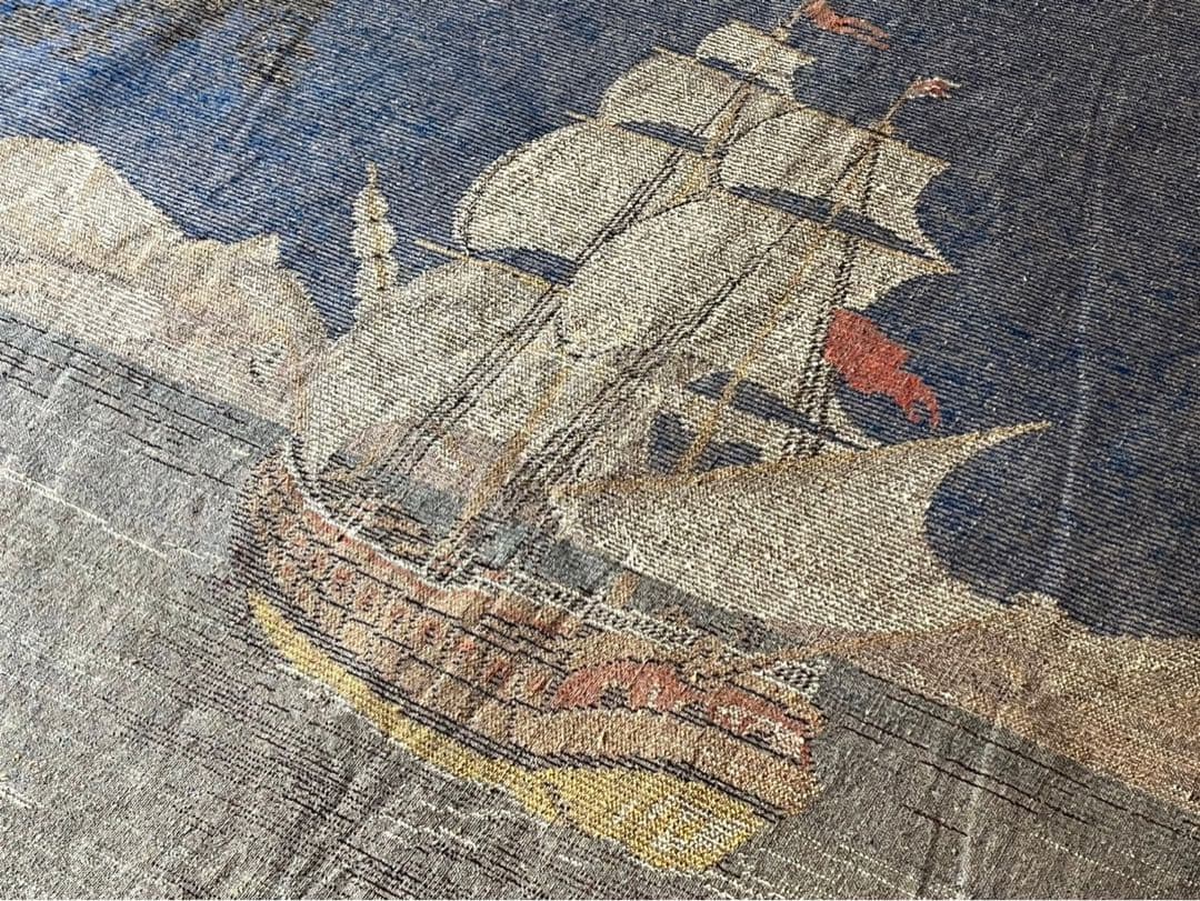 タペストリー 絨毯 ラグ 船 マット インテリア