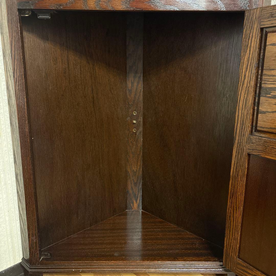 英国製ジェイシーファニチャー製アンティーク家具飾り棚コーナーキャビネット良品！