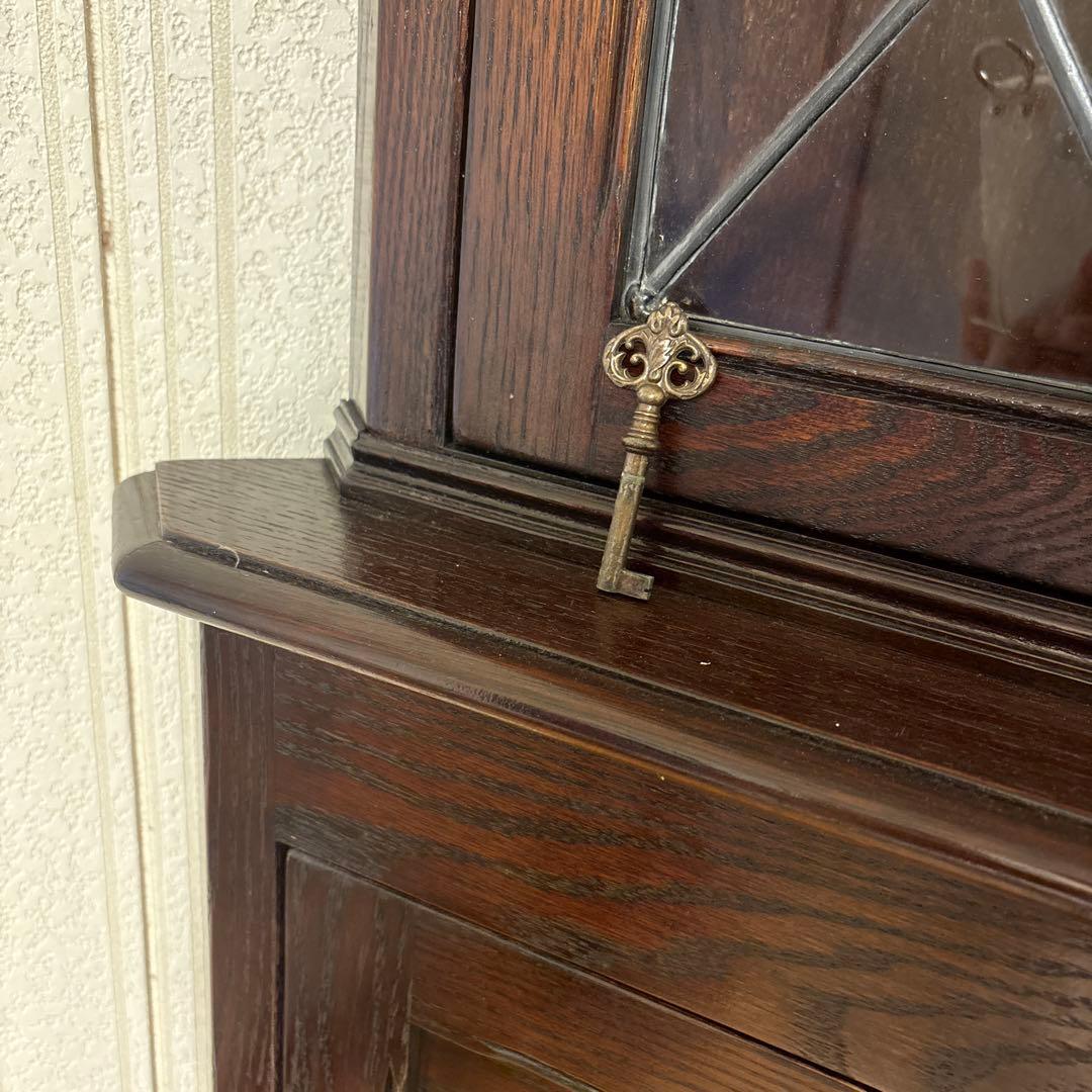 英国製ジェイシーファニチャー製アンティーク家具飾り棚コーナーキャビネット良品！