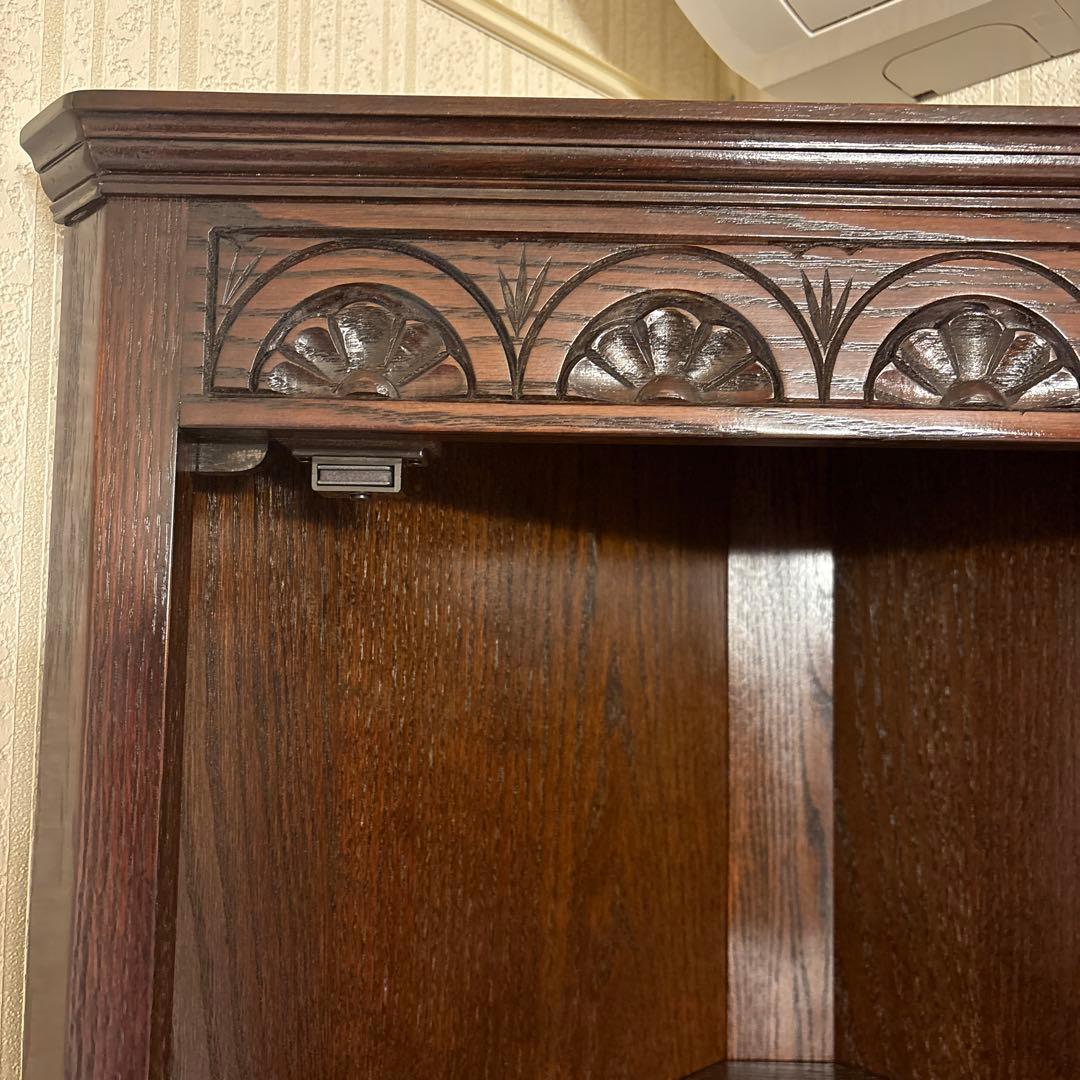 英国製ジェイシーファニチャー製アンティーク家具飾り棚コーナーキャビネット良品！