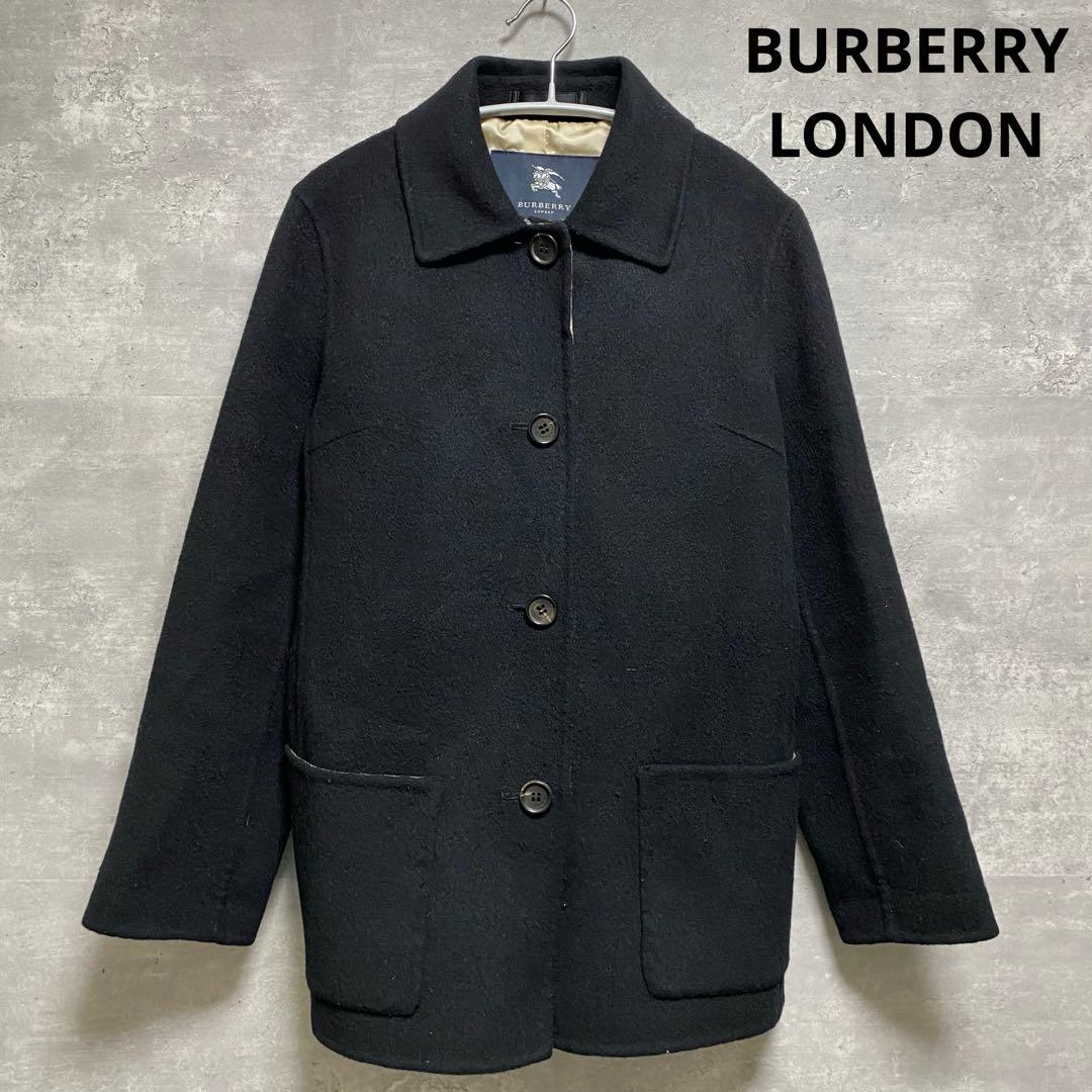 バーバリー BURBERRY LONDON カシミヤ混 ノヴァチェック裏地コート