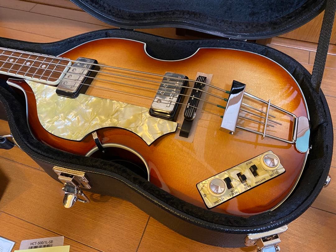 ヘフナー 昨年9月購入、HCT-500/1 レフティ極美品 バイオリンベース