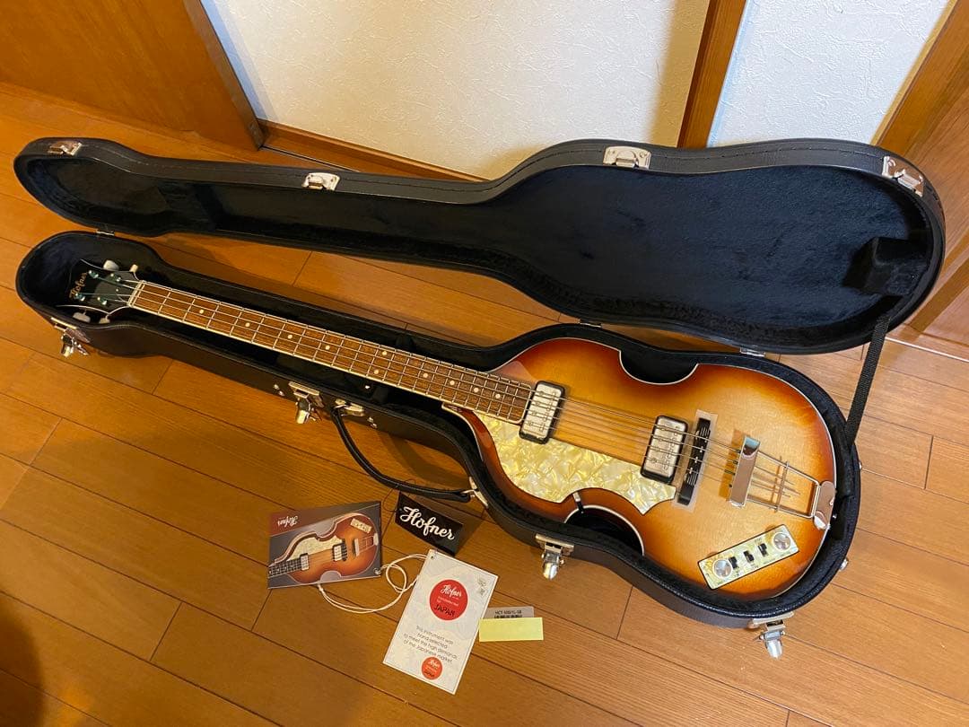 ヘフナー 昨年9月購入、HCT-500/1 レフティ極美品 バイオリンベース