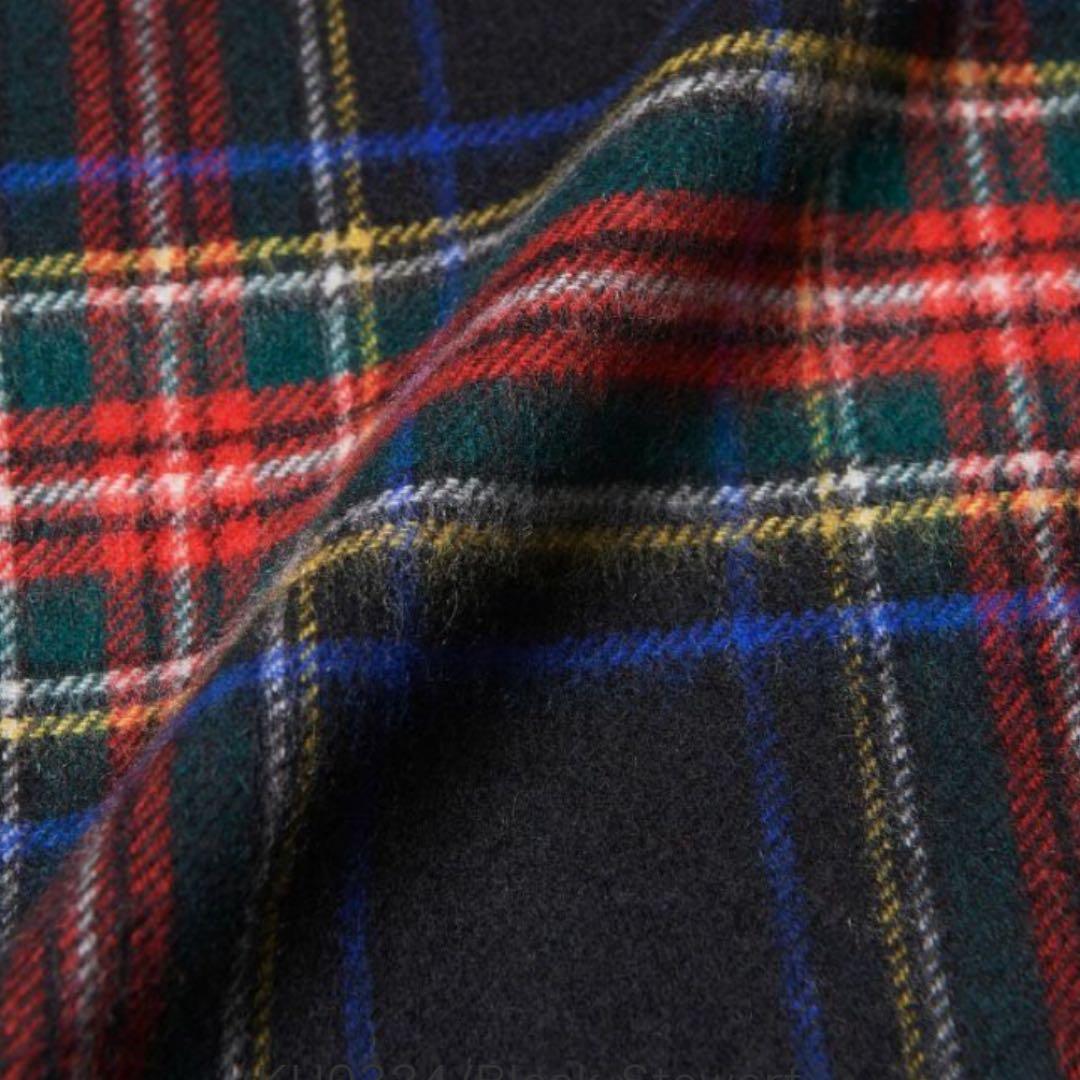 美品 Johnstons カシミア100％ 大判ストール ブラックスチュアート