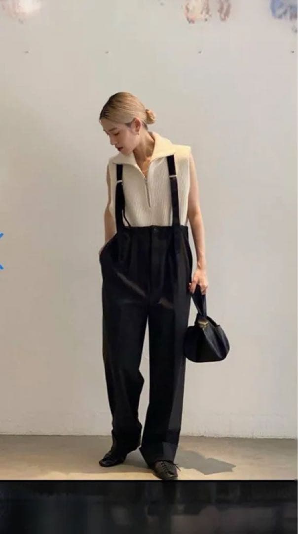 サロペット・オーバーオール・オールインワン TODAYFUL Suspenders Highwaist Pants 36