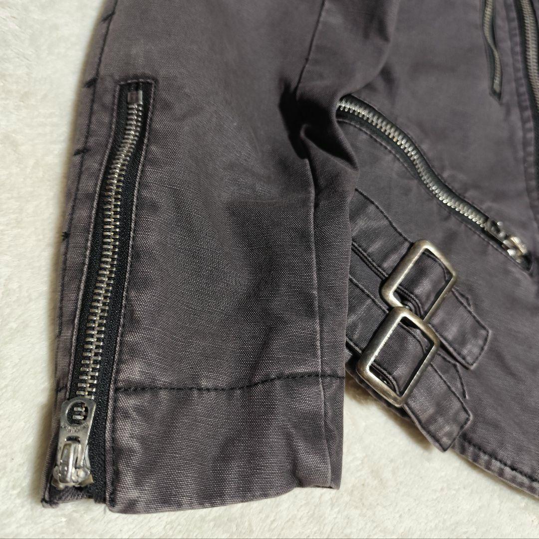 希少【 ラルフローレン 】✦ シングル ライダース ジャケット コットン Ｍ相当