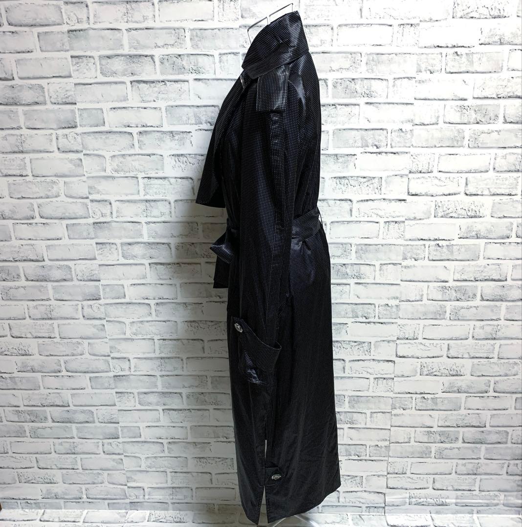 【JEAN-LOUIS SCHERRER】シルク　ドット柄　ロングコート