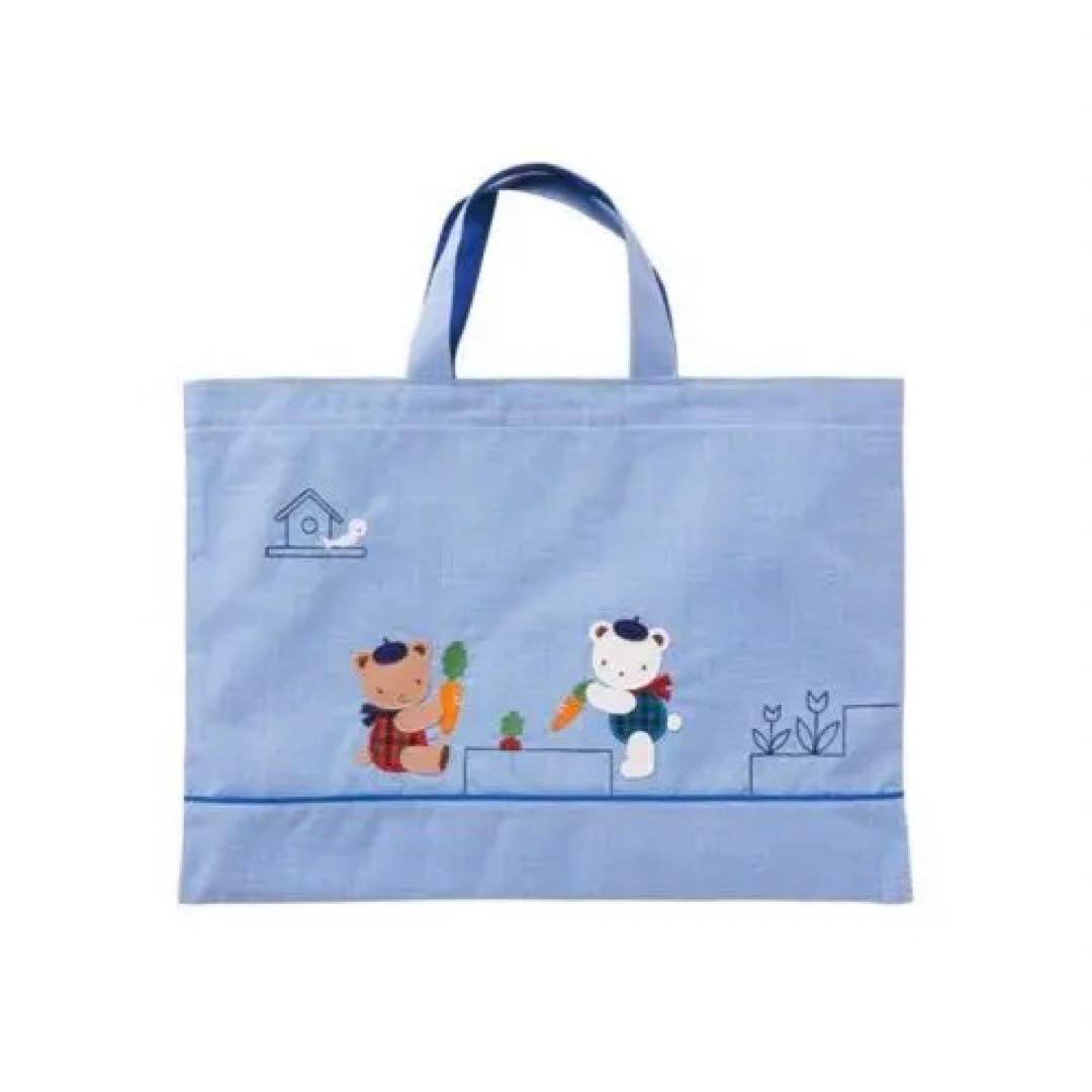 新品ファミリア　刺繍手提げ・レッスンバッグ780400