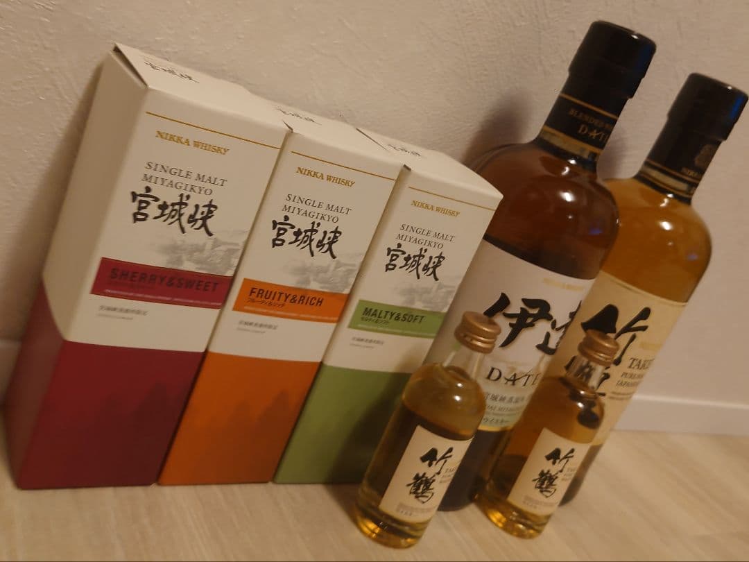 宮城峡限定&伊達&竹鶴ウイスキーセット7本