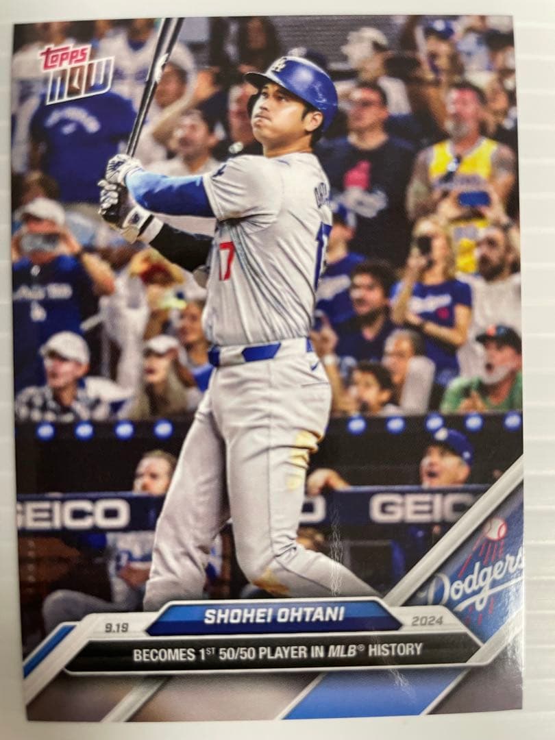 大谷翔平　直筆サインボール toppsカード＆フォトセット ドジャース