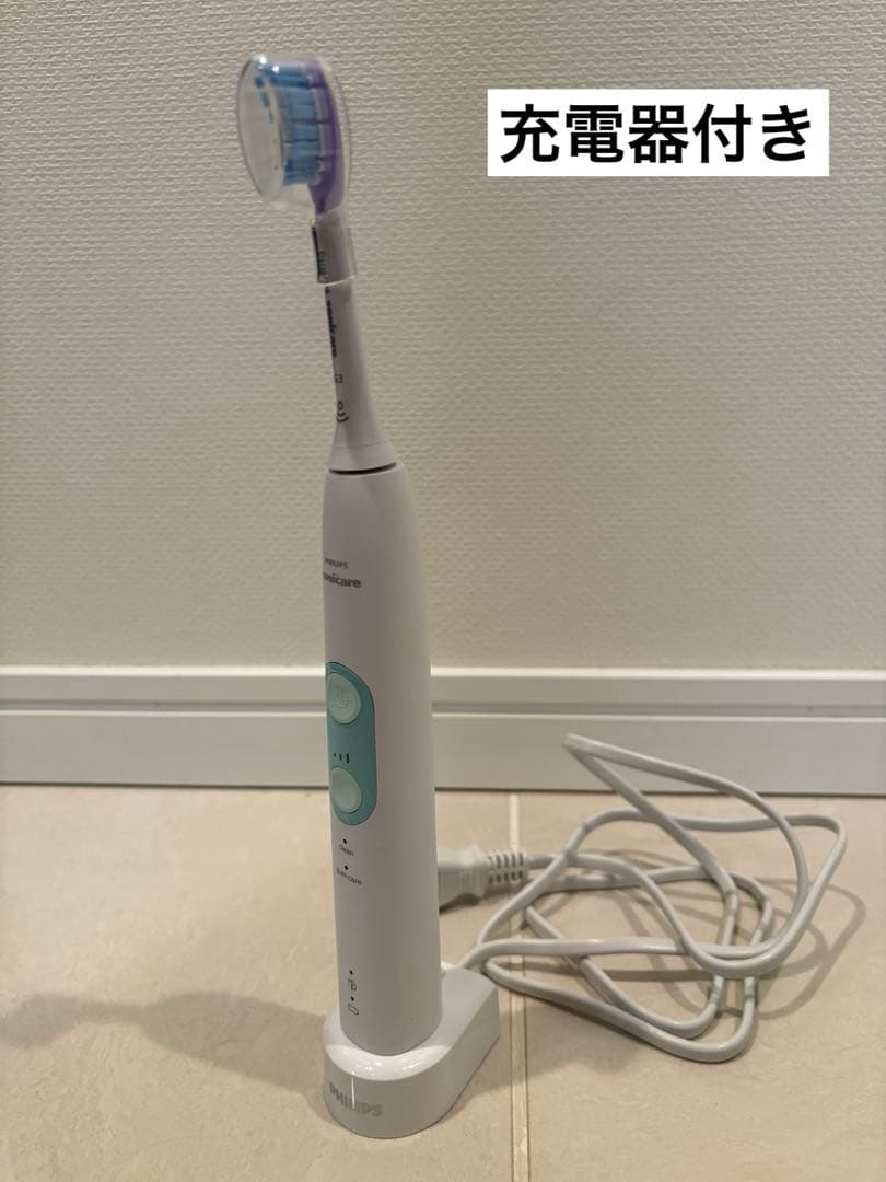 Philips 電動歯ブラシ 本体 ホワイト 充電器付き