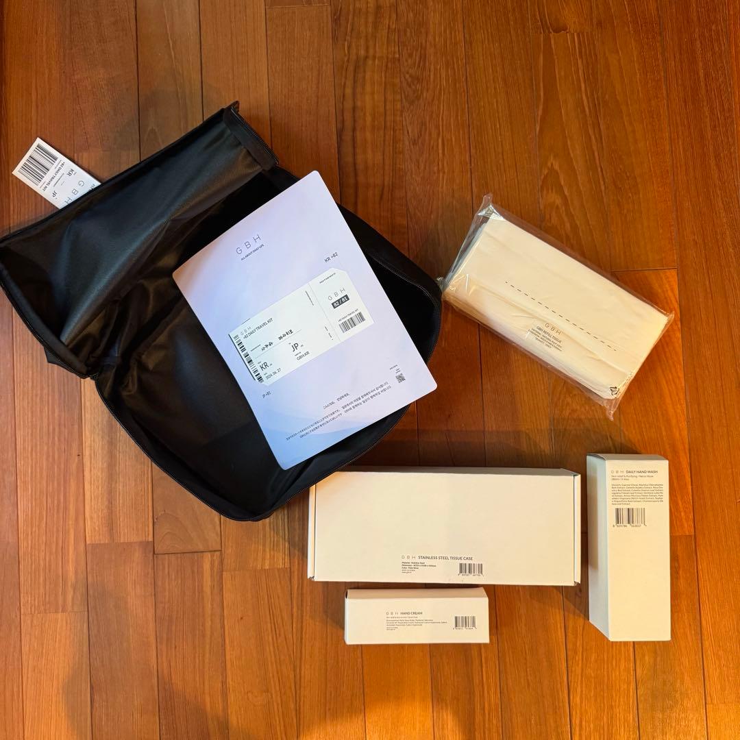 GBH STAINLESS STEEL ティッシュケース&トラベルセット