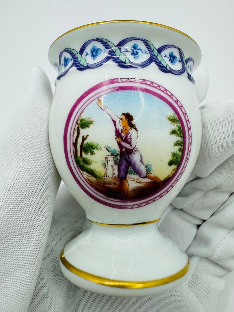 希少 リチャードジノリ メダイオン アンピール 5客 カップ&ソーサー