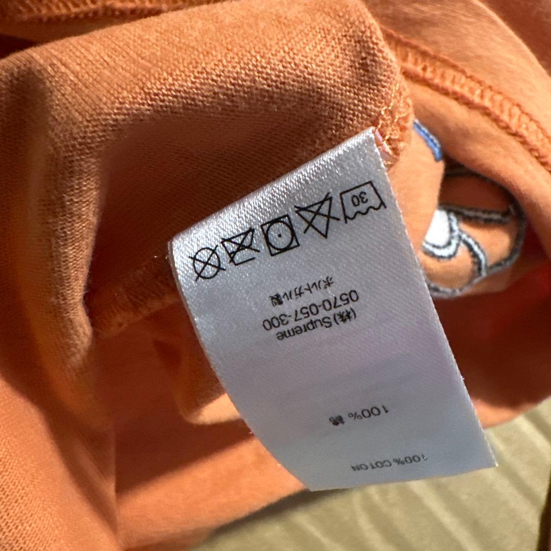 Supreme シュプリーム オレンジ ロゴ 長袖Tシャツ アパレル