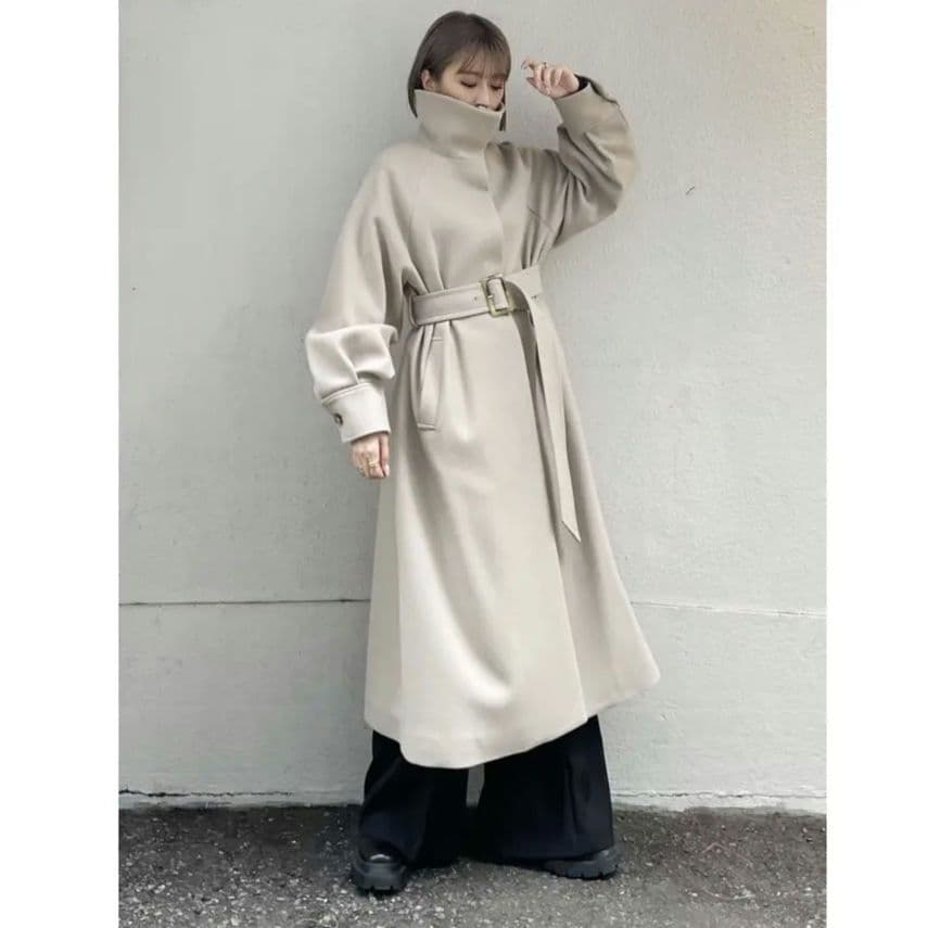 ムルーア　完売品　ロング　コート　襟元激かわ♡ おすすめ！