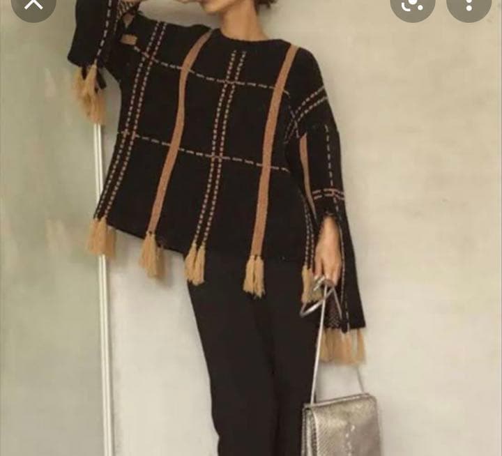 【Ameri】フリンジニット【ふみお】