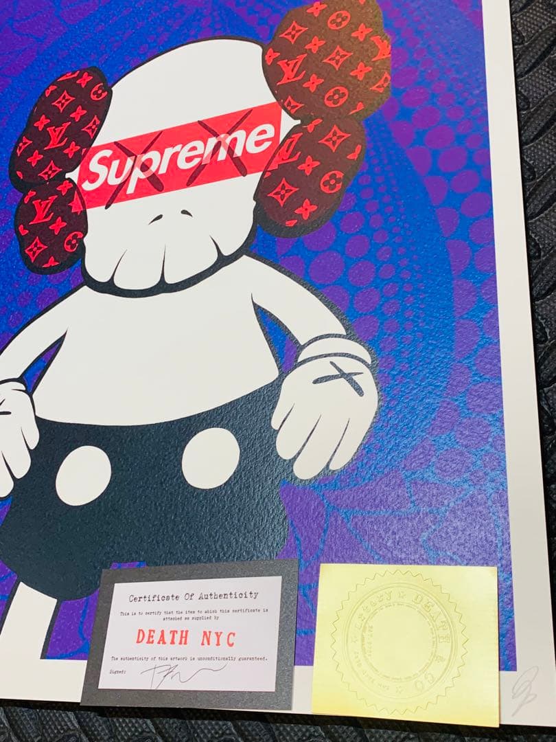 福助様売約済　限定品 正規品DEATH NYC ポップアート カウズ　ヴィトン