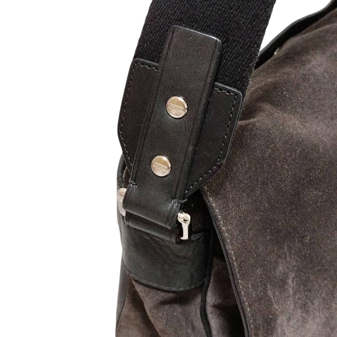 【美品】 コーチ メッセンジャーバッグ ブリーカー クーリエ スエード A4