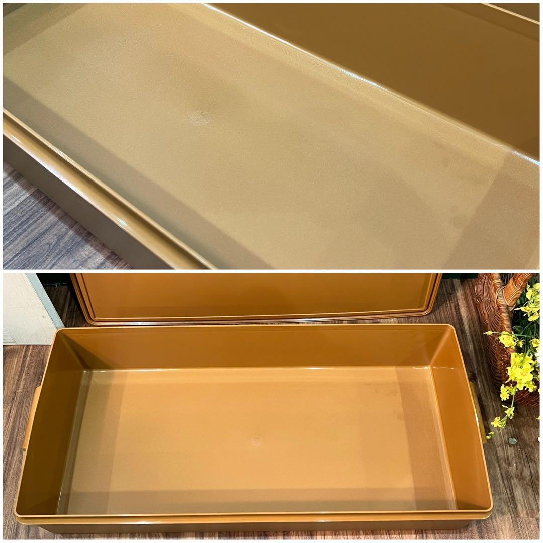 タッパーウェア スーパーケース 特大 インテリア 当時物 容器 昭和レトロ