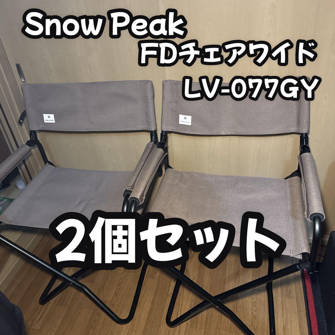  Peak FDチェアワイド グレー LV-077GY 2個 アウトドア