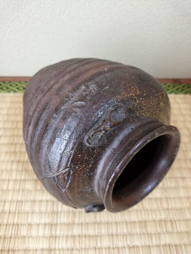 古備前三耳壷室町時代