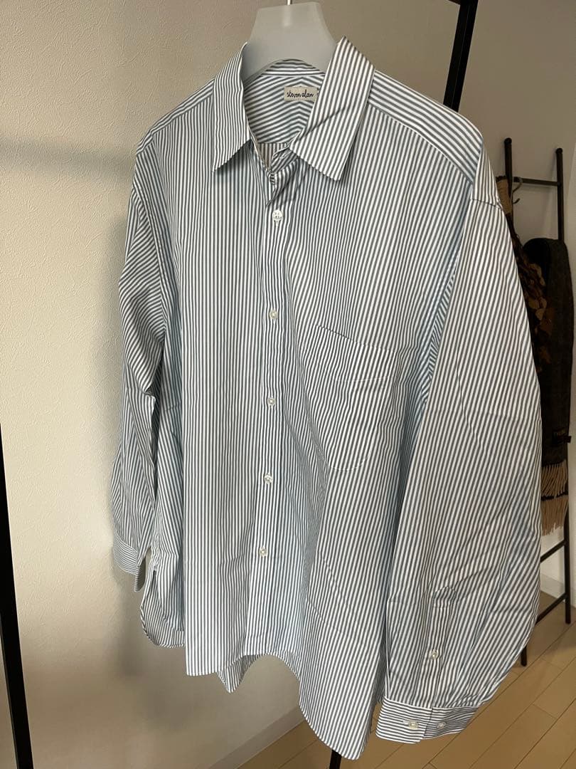 24AW Steven Alan 200/2 ロンドンストライプレギュラーカラー
