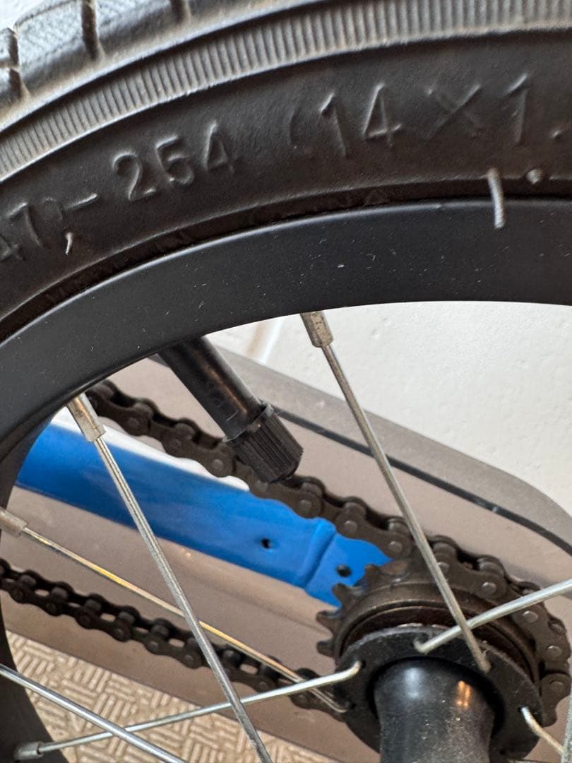 STRIDER 14x キッズ自転車 青 スタンド付　ブルー
