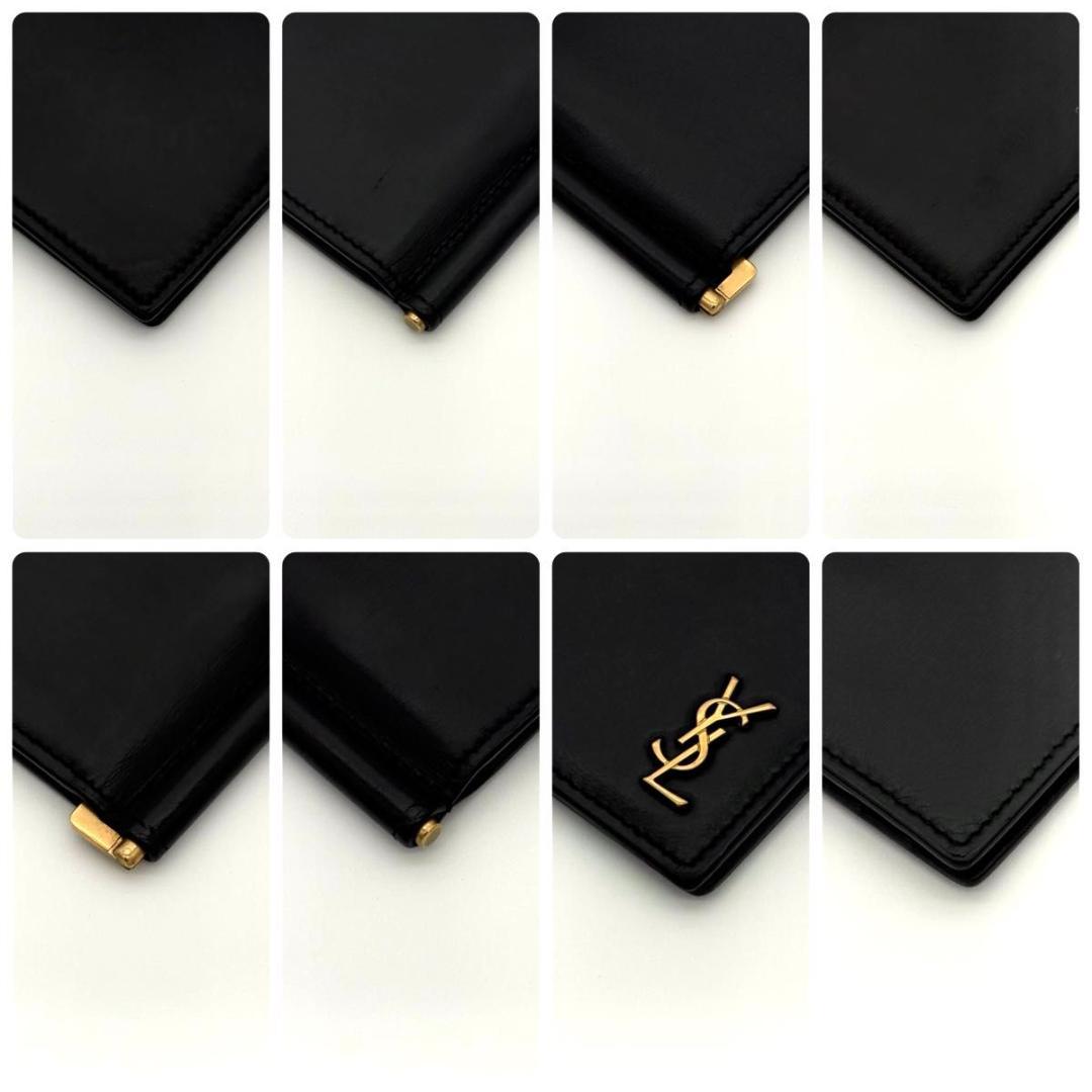 サンローラン YSL マネークリップ お札入れ レザー 黒 ブラック 2331