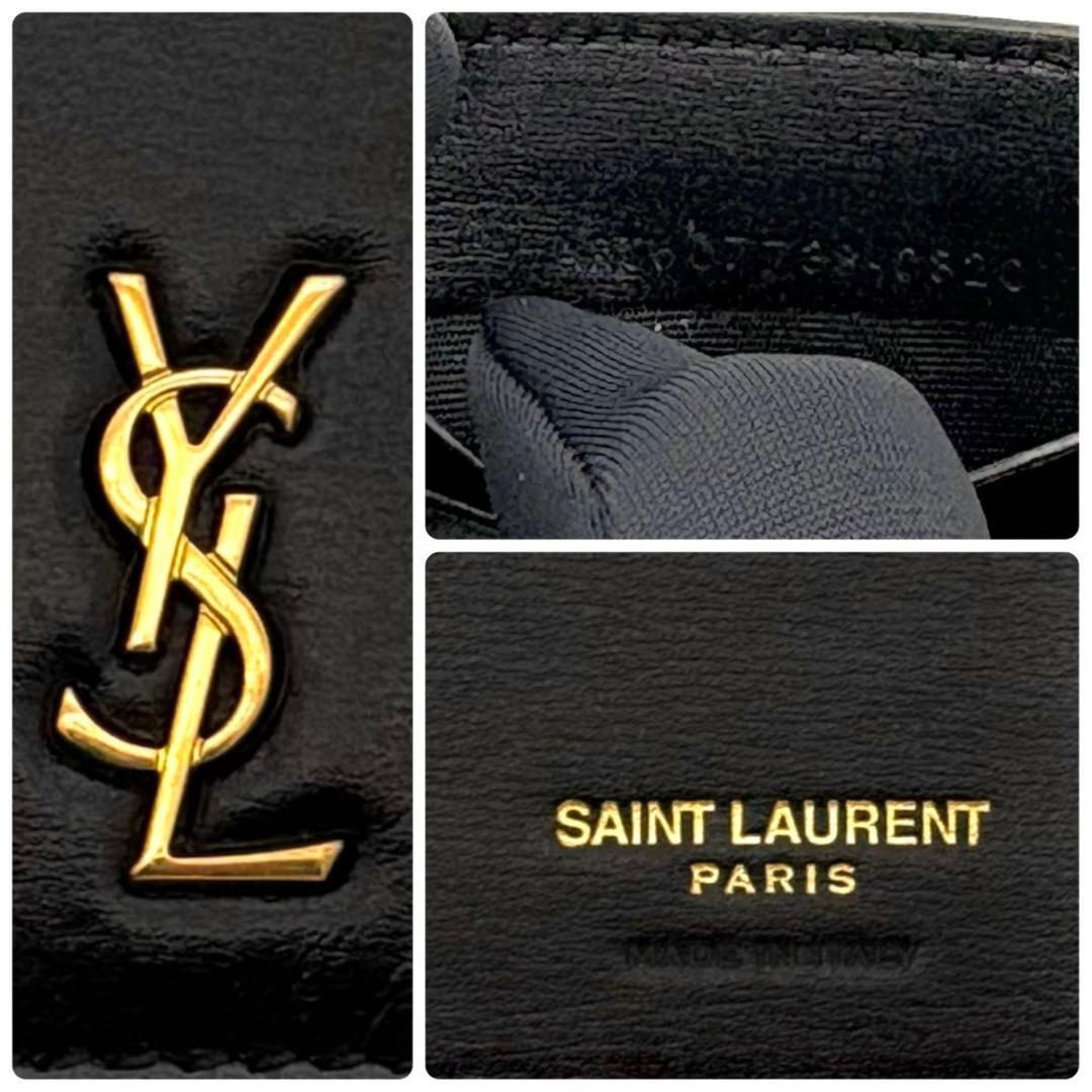 サンローラン YSL マネークリップ お札入れ レザー 黒 ブラック 2331
