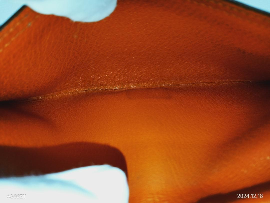 【capitalatipac】エルメス長財布 ベアン シェーブル オレンジ